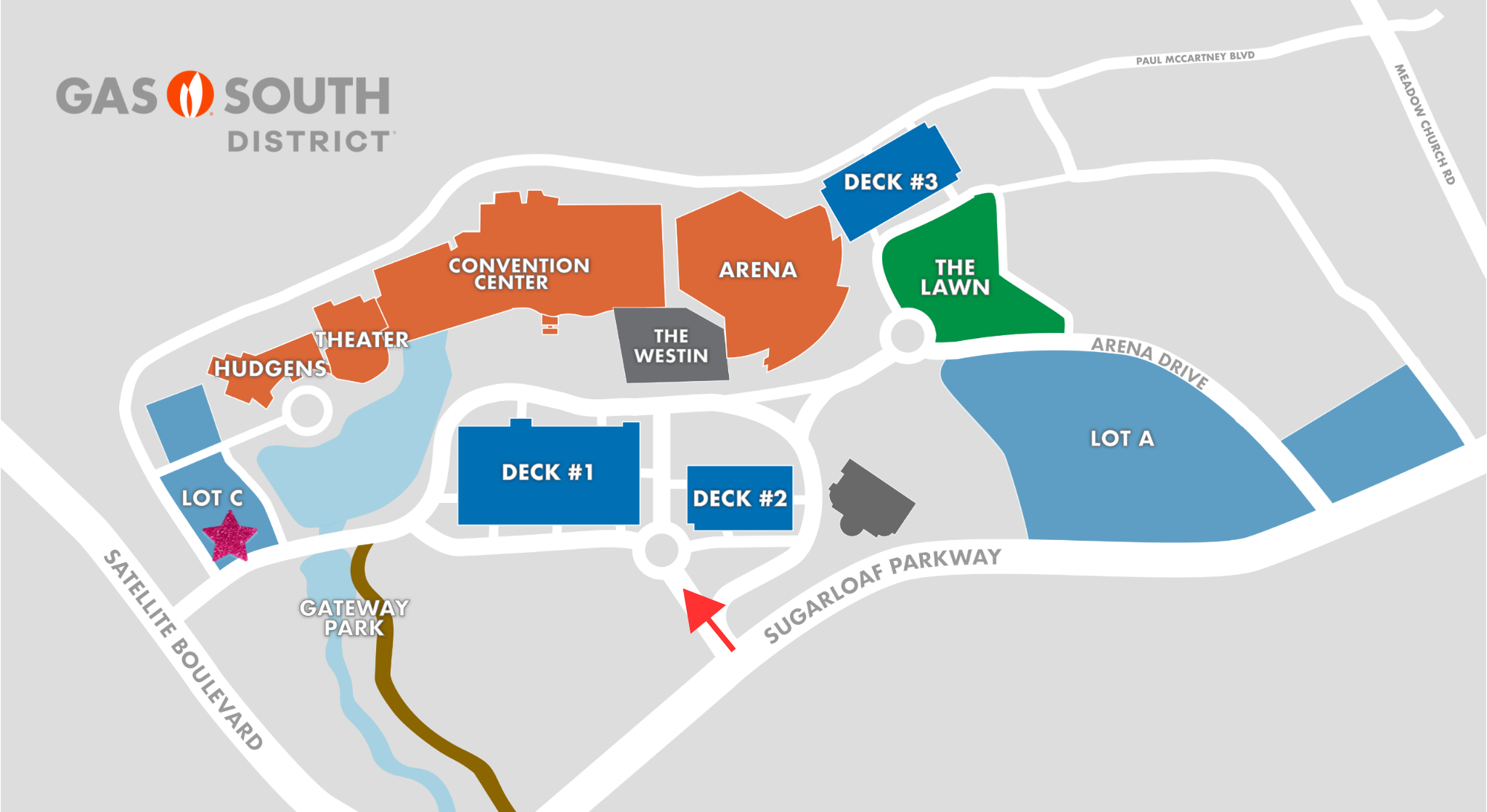 Gas South District map graphic